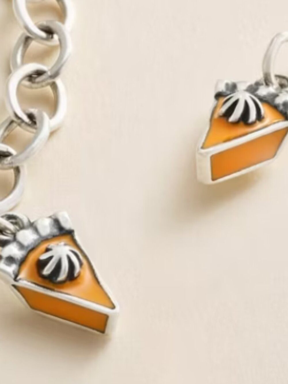 James Avery Enamel Pumpkin Pie Charm